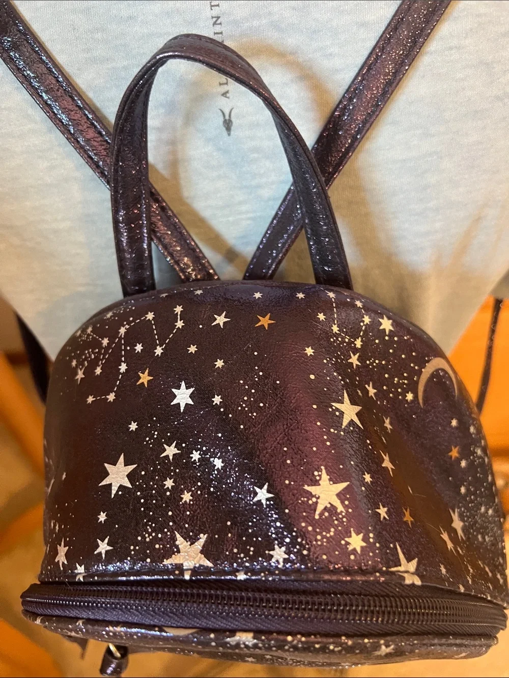 Star & Moon Mini Backpack in Purple